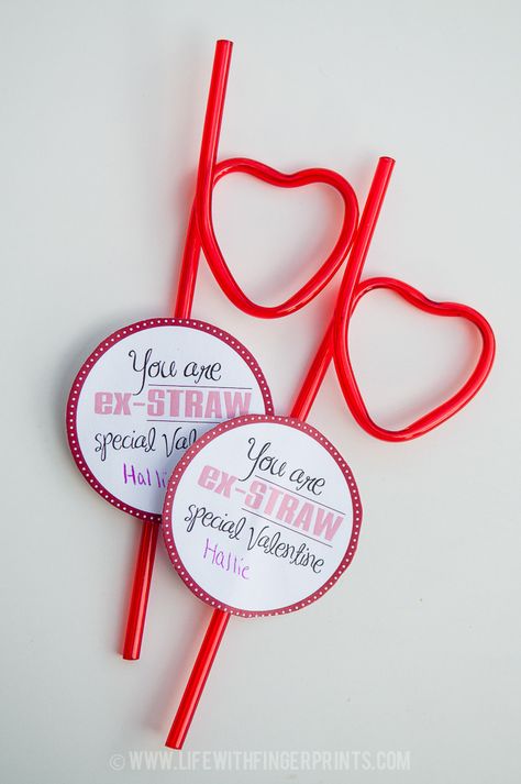 Crazy Straw Valentine, Candy Free Valentines, Straw Valentine, Valentine Template, Valentines Printable, Friend Valentine Gifts, Classroom Valentines, Valentinstag Party, Valentines Gift Tags