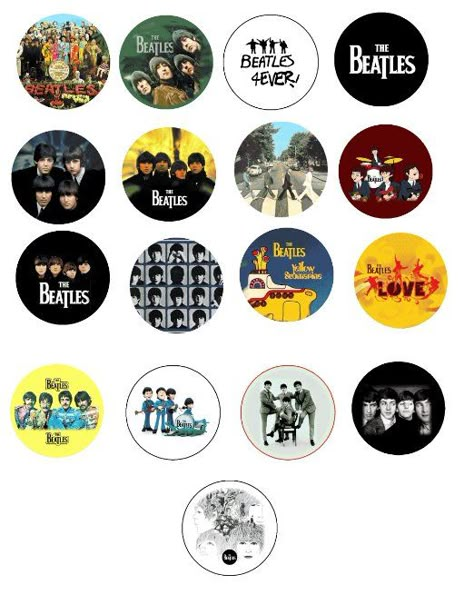 Set of 17 NEW Beatles One Inch Buttons / Pins Rock Band Party, Beatles Birthday Party, Beatles Style, Pin Button Design, Template Notes, Beatles Fashion, Beatles Birthday, Beatles One, Beatles Party