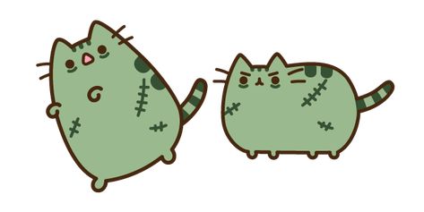 On Halloween, cute Pusheen Cat turned into a green zombie! Let's hope that the zombie cat Pusheen will turn back into a cute little kitty after the holiday Halloween. In the meantime, I suggest you enjoy this Halloween cute mouse cursor Pusheen Zombie! Mouse Cursor Aesthetic, Zombie Banner, Halloween Pusheen, Pusheen Halloween, Zombie Icon, Zombie Cute, Kawaii Zombie, Zombie Comic, Zombie Kitty