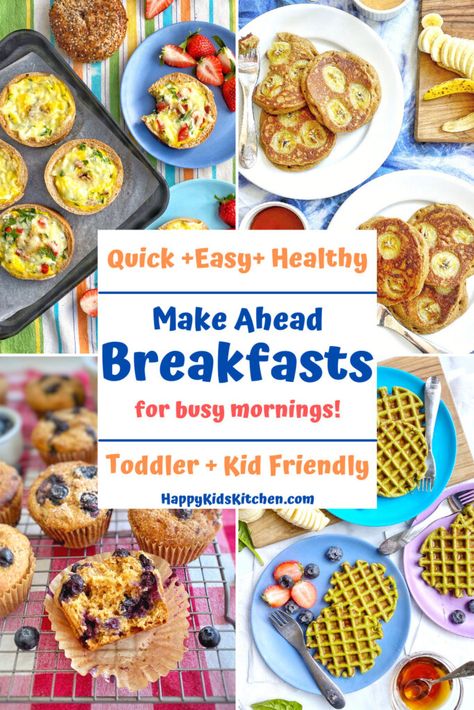 Blw Recipes Meal Prep, One Hand Breakfast, Make Ahead Waffles To Freeze, Kid Breakfast Meal Prep, Blw Breakfast Meal Prep, Breakfast Meal Prep For Toddlers, Healthy Breakfast For One Year Old, Healthy Breakfast Party Ideas, Food Prep For Toddlers