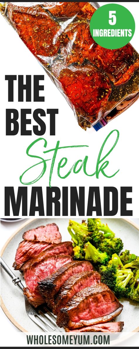 Steak Tip Marinade, Easy Steak Marinade, Recipe For Steak, Easy Steak Marinade Recipes, Best Steak Marinade, Steak Marinade Easy, Asian Marinade, Steakhouse Recipes, Balsamic Steak