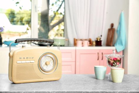 The 9 Best Kitchen Radios Of 2021 - Foods Guy Kitchen Radio, Eccentric Kitchen, On Air Radio, Vendor Ideas, Small Radio, Vintage Booth Display, Antique Booth Displays, Vintage Booth, How To Overcome Laziness