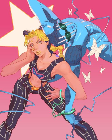 Stone Ocean Fanart, Jolyne Kujo Wallpaper, Ocean Fanart, Jjba Stone Ocean, Free Fanart, Jojo Stone Ocean, Jolyne Kujo, Losing My Religion, Stone Ocean