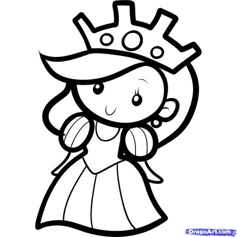 Queen     http://www.dragoart.com/tuts/10954/1/1/how-to-draw-a-queen-for-kids.htm Best Drawing For Kids, Easy Pencil Drawings, Cool Easy Drawings, Easy Sketches, Kristina Webb, Scratch Book, Drawing Videos For Kids, Queen Drawing