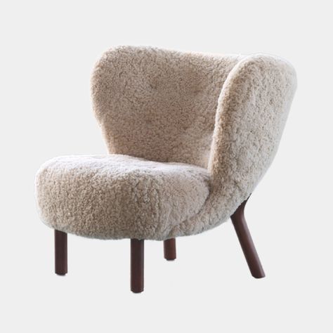 Agnes Wool Armchair - Premium Minimal Form, Shop Storage, Compact Living, Furniture Showroom, The Wings, Sofa Armchair, Handmade Furniture, Shop Chair, Ash Wood