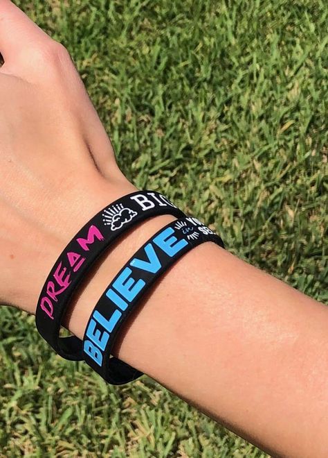 ⭐️Bulk variety 12-pack of 4 different high quality silicone wristbands  ⭐️Contains 4 motivational wristbands of each type: Dream, Inspire, Create, & Believe  ⭐️Size is 7.9” around and .5" wide; Fits best on men, women, teens & tweens ⭐️Bracelets read: Dream Big, Inspire the World to Change, Create the Life You Dream of & Believe in Yourself  ⭐️Suitable for goody bags, birthday party favors, graduation gifts, classroom giveaways, Halloween treats, stocking stuffers, sweet 16, corporate giveaways Party Favors Graduation, Conference Branding, Merch Clothing, Christian Accessories, Corporate Giveaways, How High Are You, Generation Z, Goody Bags, Silicone Bracelets