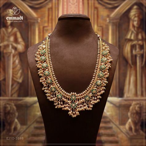 Guttapusalu Haram, Guttapusalu Necklace, Gutta Pusalu, Jewelry Post, Gold Necklace Designs, Jewelry Design Necklace, Gold Jewellery Design, Indian Jewellery, Jewelry Patterns