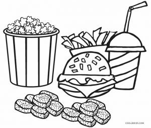 Free Printable Food Coloring Pages For Kids | Cool2bKids Mandala Kids, Vegetable Coloring Pages, Food Junk, Food Coloring Pages, Kids Pages, Doodle Coloring, Unhealthy Food, Coloring Pages To Print, Food Drawing