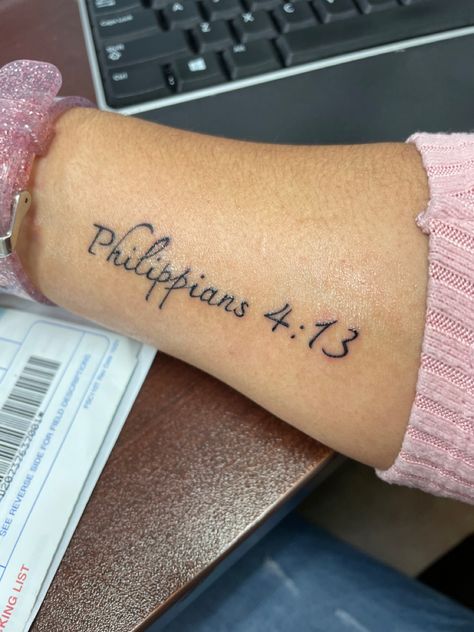 Tattoo Phillipians 4:13, Philippians 4:8 Tattoo, Phil 4 13 Tattoo Ideas Women, Philippians 4 6 Tattoo, Philippians 4 13 Tattoo Forearm, Philippians 4:6-7 Tattoo, Philippians 4 13 Tattoo Women, Philipians4:13 Tattoo, Phil 4 13 Tattoo