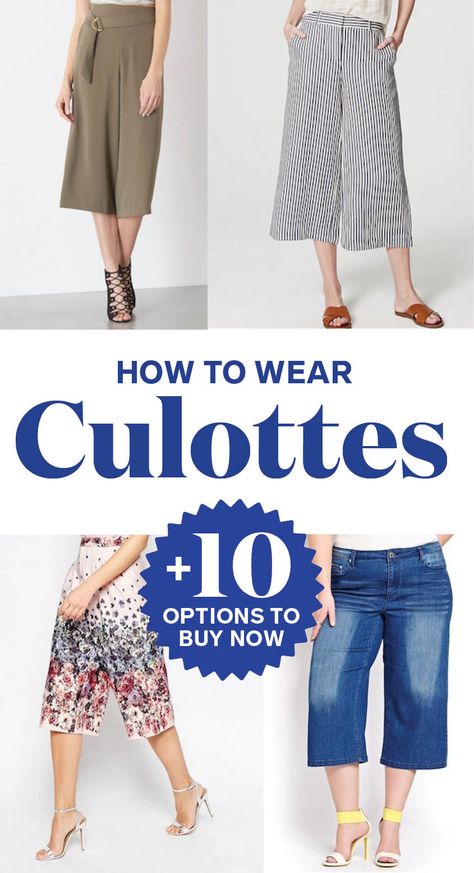 Wide Leg Culottes Outfit, How To Wear Culottes, How To Style Culottes, Culottes Outfit, Sneakers Outfit Casual, Culotte Shorts, Smart Casual Women, Chatelaine, Sneakers Outfit