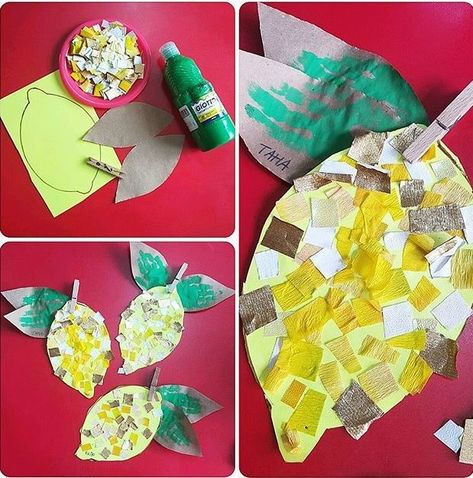 Sukkot Activities, Lemon Classroom, Moon Craft, Vegetable Crafts, Lemon Crafts, Lemon Theme, Toddler Class, Lemon Art, Kindergarten Curriculum