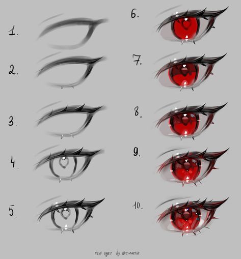 Eye Rendering Tutorial, Eye Rendering, Eyes For Drawing, Anime Female Oc, Eye Studies, Rendering Tutorial, Eyes Reference, Art Tut, Eyes Tutorial