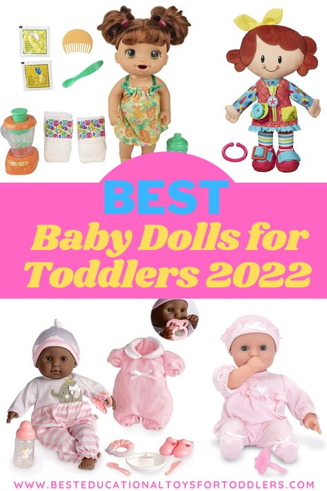 Best Baby Dolls for Toddlers 2022 Best Baby Doll, Baby Dolls For Toddlers, Rag Dolls Handmade, Rag Dolls, One Year Old, Doll Pattern, Rag Doll, Pretend Play, Baby Doll