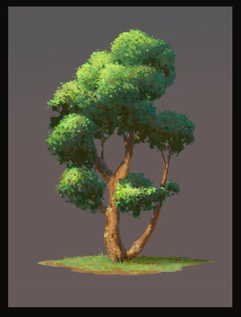 숲 사진, Plant Sketches, Trendy Plants, Tree Illustration, Digital Painting Tutorials, Landscape Drawings, Tree Drawing, Environment Design, Environment Concept Art