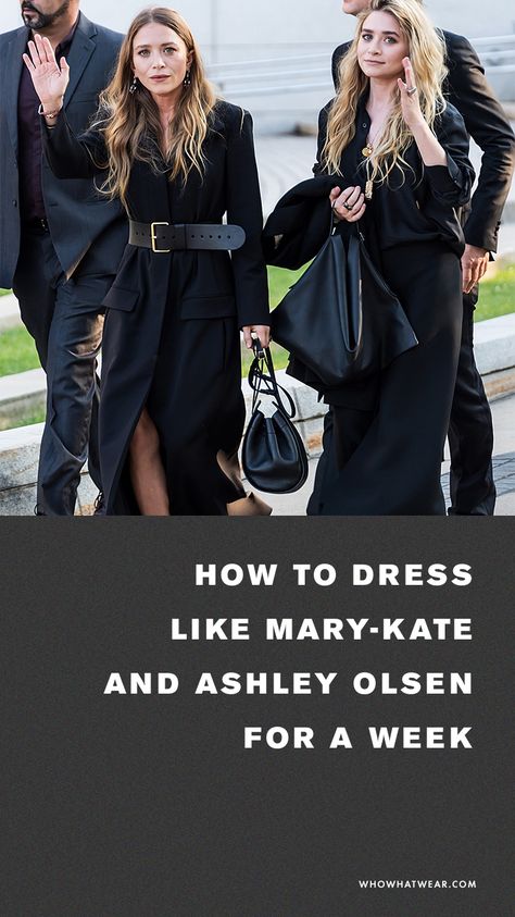 Mary-Kate and Ashley Olsen-inspired outfits to copy May Kate And Ashley Olsen Style, Mary And Ashley Olsen, Olsen Twin Street Style, Mary Kate Ashley Olsen Style, Mary Kate And Ashley Fashion, Marykate And Ashley Style, Olsen Twins Street Style 2023, Olsen Twins 2023, Ashley And Mary Kate Olsen Style