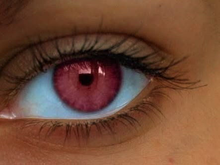 Pink Eye Contacts Aesthetic, Magenta Eyes Aesthetic, Pink Iris Eye, Pink Eye Aesthetic, Mirko Aesthetic, Pink Eyes Aesthetic, Cursed Goddess, Red Eyes Aesthetic, Red Eyes Female