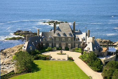 Newport the original home of luxury Real Estate in the US A Mansion, Newport Rhode Island, Expensive Houses, Newport Ri, By The Ocean, Waterfront Homes, House Goals, Top 20, Rhode Island