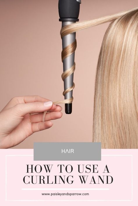 Tips for Styling Your Hair With A Curling Wand Waves With A Wand, Bubble Wand Curls, Best Hair Wand, Ponytail And Bangs, Curling Wand Tips, Fluffy Bob, Hair Style For Girls, Styling Bangs, Medium Fine Hair