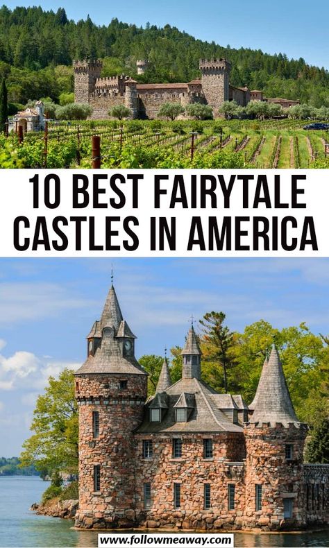 Castles In America, Dreamy Places, Places In Usa, Road Trip Places, Vacation Locations, Usa Travel Guide, American Travel, Beautiful Castles, Usa Travel Destinations