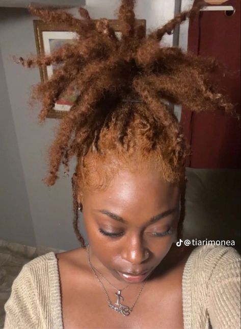 Brown Locs, Ginger Locs, Colored Locs, Dyed Dreads, Dreadlocks Hair Care, Short Dreadlocks Styles, Hair Tea, Loc Inspiration, Loc Hairstyles