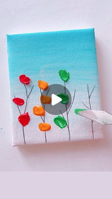 Paint Night For Beginners, Best Scenery Paintings, Paint With Acrylics Ideas, Drawing Ideas Acrylic Paint, Acrylic On Canvas Ideas Easy, Acrylic Paints Ideas, Brushless Painting Ideas, Acrylic Paint Ideas For Beginners, Painting Ideas With Acrylic Paints