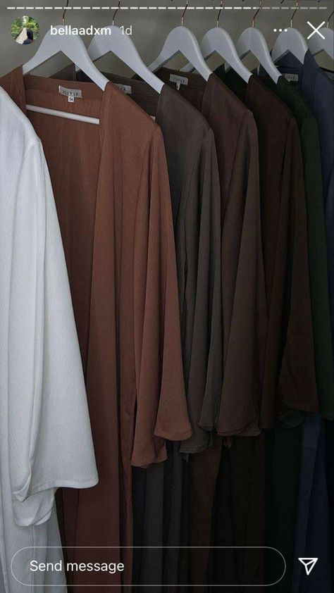 Abaya Wardrobe Aesthetic, Abaya Organization, Abaya Closet Organization, Hijabi Closet Organization, Minimalist Outfit Hijab, Abaya Closet, Hijab Organization, Abaya Wardrobe, Abaya Store