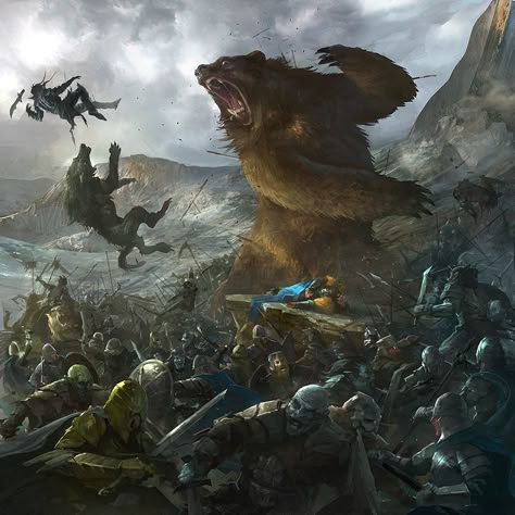 Beorn Hobbit, Lord Of The Rings Art, Middle Earth Art, Hobbit Art, Tolkien Art, Lotr Art, Bear Man, Fantasy Battle, Lord Of The Ring