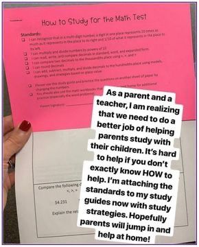 Kids Study, 5th Grade Math, Parents As Teachers, Middle School Math, Teaching Strategies, Student Teaching, Elementary Education, Teaching Classroom, Teacher Hacks