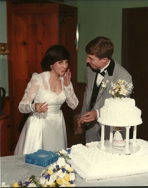 Here's my dress for comparison.  I know you've decided against redesign, but just to show you it again. 1970s Wedding Dress, 1970s Wedding, Wedding Bridesmaids Dresses Blue, Vintage Wedding Photos, Beautiful Beach Wedding, Wedding Cakes Vintage, Wedding Gowns Vintage, Vintage Bride, Ideal Wedding