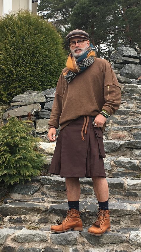 Men's Skirts Fashion, Male Skirt Fashion, Man In Skirt Outfit, Men’s Skirt, Male Skirt Outfit, Men Skirt Outfits, Men In Skirts Fashion, Kilt Outfit Men, Male Skirt