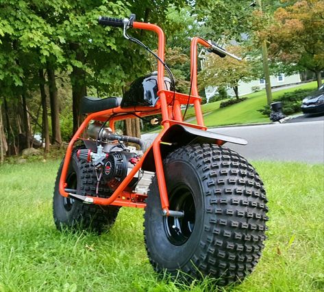 Mini Bike Diy, Custom Mini Bike, Gas Powered Bicycle, Mini Dirt Bike, Truck Horn, Mini Motorbike, Mini Motorcycle, Custom Motorcycles Bobber, Powered Bicycle