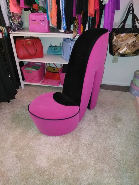 Heel Chair Y2k, Heel Chair, High Heel Chair, Shoe Chair, Y2k Room, House Decorations, Future Apartment, Playboy Bunny, Beauty Room