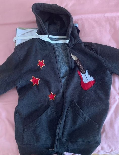 Rockstar Girlfriend Aesthetic Clothes, Rockstar Aesthetic Clothes, Sewn Clothes Inspiration, Downtown Girl Shirts, Downtown Girl Jacket, Rockstar Clothing, Diy Hoodie, Downtown Girl Aesthetic, Rockstar Girlfriend