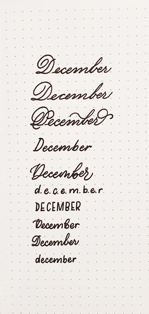 December lettering ideas #december #handwriting #lettering #letteringideas #handlettering #calligraphy December Handwriting, December Lettering, December Calligraphy, Cursive Penmanship, Cursive Handwriting Practice, Calligraphy Doodles, Handwriting Examples, Handlettering Calligraphy, Lettering Ideas