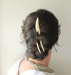 1000+ images about antler hair combs on Pinterest | Elk Antlers ... Chopstick Hair, Miss Moss, Elk Antler, Under Your Spell, Elk Antlers, Hair Fork, Japanese Hairstyle, Good Hair, Whitetail Deer