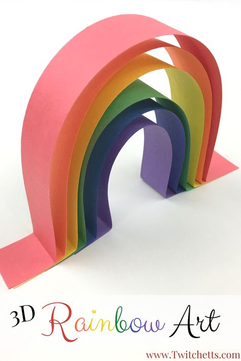 Rainbow Art made from construction paper. These easy construction paper crafts for kids will help teach your child to wait for the glue to dry. Construction paper Rainbow crafts for kids. Easy Construction Paper Crafts, Construction Paper Crafts For Kids, Rainbow Crafts For Kids, 3d Rainbow, Paper Rainbow, Construction Paper Crafts, Art Rainbow, Easy Arts And Crafts, Rainbow Crafts