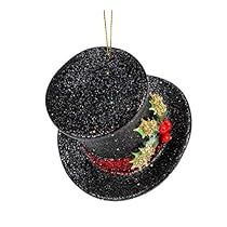 Top Hat Christmas Decorations, Snowman Top Hat, Hat Wreath, Halloween Fruit, Hat Ornament, Snowman Hat, Wedding Clip, Christmas Mouse, Old World Christmas