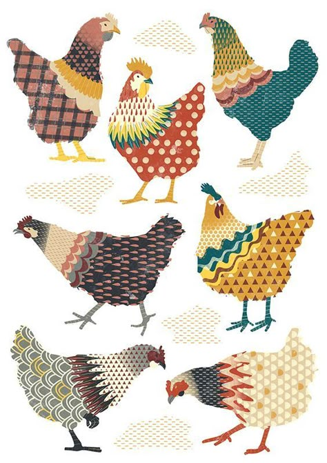 Patchwork Animals, Chicken Quilt, Chicken Crafts, Rooster Art, Goddess Costume, Chicken Art, Chickens And Roosters, Pola Sulam, Diy Easter