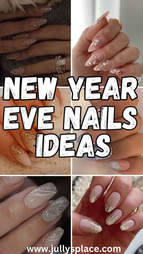 NEW YEAR eve nails ideas, new years eve nails, new year nail designs, new year nail inspo, new year even nail design ideas New Year Nails 2024, New Years Nails Glitter, Nail Ideas Sparkle, New Year Nails Design 2024, Glittery Nail Ideas, New Year's Eve Nails, Stylish Manicure, New Year Nail, Firework Nails