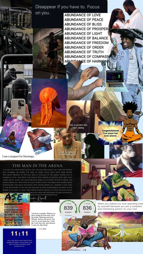 Black men vision board 🤎🖤#mensmoodboard #mensvisionboard #blackmen Men Vision Board, Vision Board Images, Career Vision Board, Black Man, Focus On Yourself, Your Aesthetic, Creative Energy, Division, Black Men