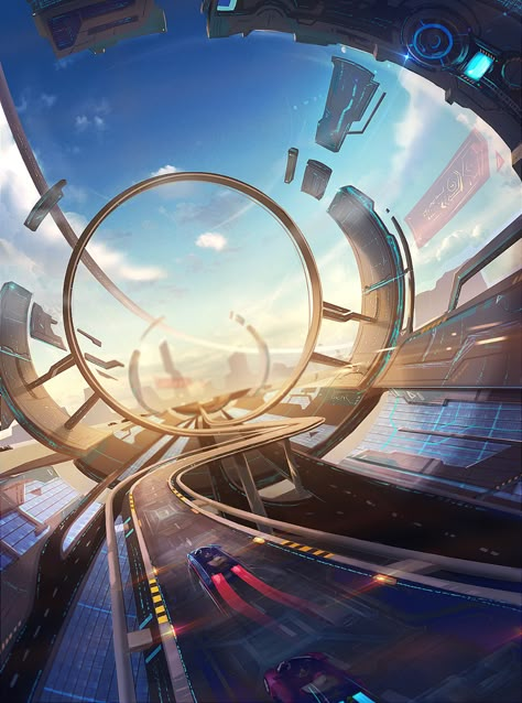 Speed Poster, Kota Masa Depan, Sience Fiction, Animation Ideas, Hour Glass, 3d Artwork, Futuristic City, Future City, Futuristic Architecture