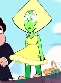 Peridot Dress, Lapis And Peridot, Peridot Steven Universe, Steven Universe Characters, Fantasy Stuff, Ruby Wedding, Fav Characters, Drawing Board, Steven Universe