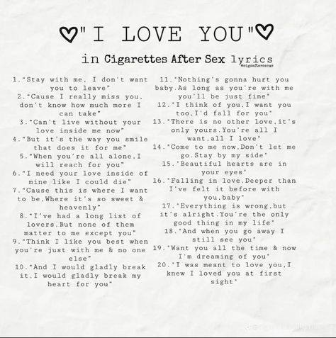 I love you in CSA Lyrics That Say I Love You, A-z I Love You, I Love You In Song Lyrics, Song Lyrics For Him Love, I Love You Lyrics, Cute Song Lyrics For Boyfriend, I Love You In Lyrics, Love Song Quotes For Him, Song Love Quotes