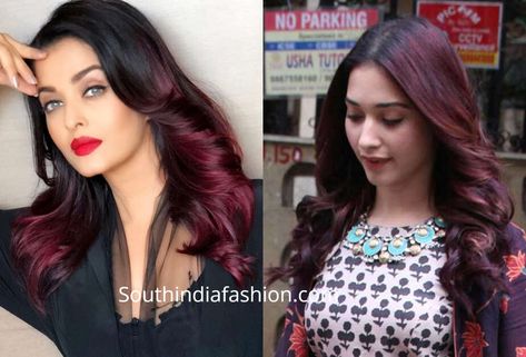 What are suitable hair color shades for indian skin tones Hair Colouring For Indian Skin Tone, Indian Skin Tone Hair Color Shades, Ombre Hair Color For Indian Skin Tone, Burgundy Hair Indian Skin, Cherry Coke Hair Color Indian, Bargandi Hair Colors, Red Hair Indian Skin, Hair Color For Black Hair Indian, Burgundy Hair Colour For Indian Skin