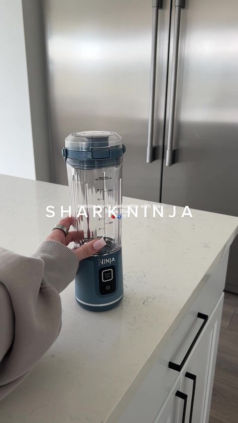 making my fav smoothie with @ninjakitchen new Blast portable blender ... | TikTok Portable Blender Recipes, Ninja Blender Recipes, Travel Blender, Ninja Blender, Mini Blender, Smoothie Blender, Portable Blender, Blender Recipes, Fruit Smoothie Recipes