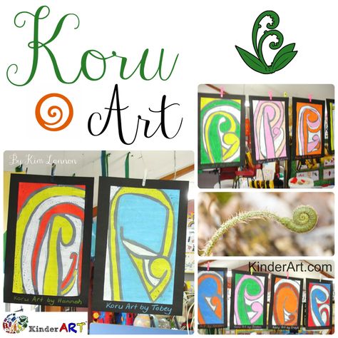 New Zealand Maori Koru Art Lesson Plan: Multicultural Art and Craft Lessons for Kids Primary School Art Lessons, Koru Art, Crafts From Around The World, Multicultural Art, Art Lesson Plan, Maori Koru, Primary School Art, Arty Ideas, Preschool Art Projects