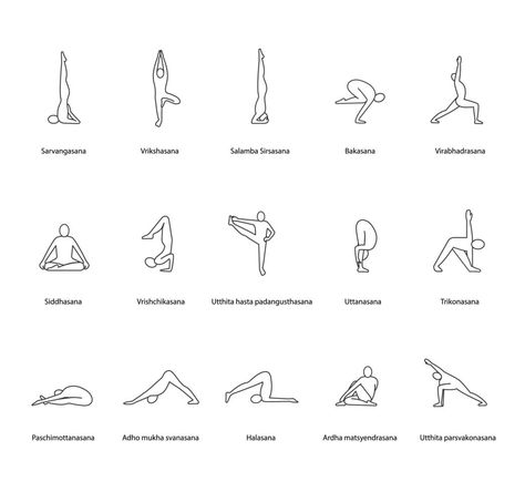 Yoga Pose Tattoo, Schedule Board, Yoga Drawing, Yoga Tattoos, Yoga Symbols, Yoga Design, Print Design Art, Easy Yoga Workouts, Yoga Art