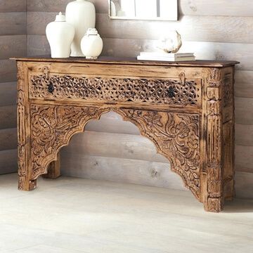 Consoles and Hall Tables Traditional Console Table, Carved Console Table, Traditional Console Tables, Entryway Table Decor Ideas, Console Table With Storage, Console Table Modern, Kitchen Bar Table, Antique Coffee Tables, Wood Arch