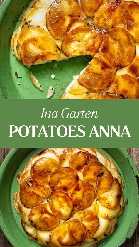 Ina Garten Potatoes Anna Potatoes Anna Martha Stewart, Ina Garten Roasted Cauliflower Recipes, Potato Anna Recipe, Crispy Balsamic Potato Torte With Fresh Thyme, Ina Garten Christmas Dinner, Potatoes Anna Recipe, Lyonnaise Potatoes Recipe, Shingled Potatoes, Potatoes Diane