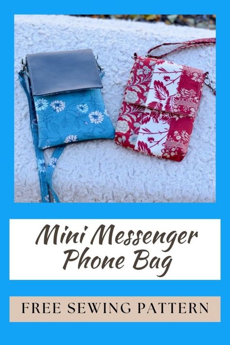 Diy Phone Wallet Case Free Pattern, Cell Phone Wallet Pattern Free, Free Small Bag Patterns, Small Crossbody Purse Pattern, Small Phone Bag, Cell Phone Cross Body Bag Pattern Free, Small Crossbody Bag Pattern Free, Phone Bag Pattern Free, Crossbody Cell Phone Purse Pattern Free